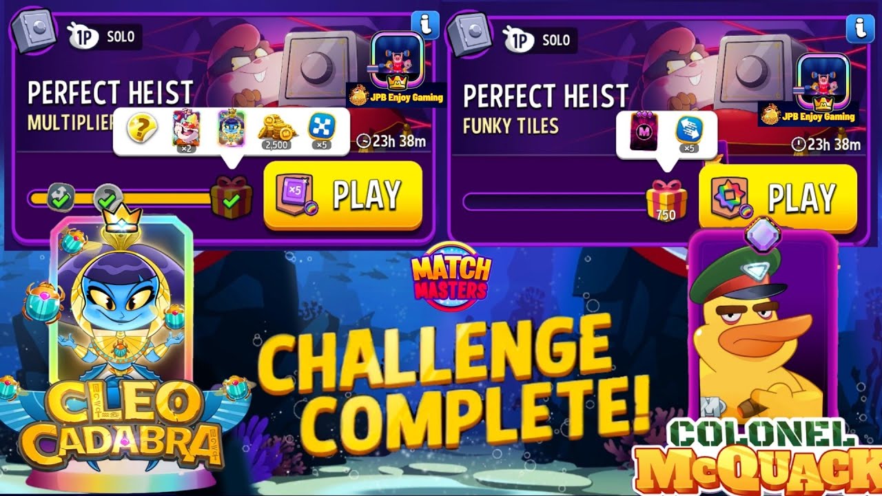 Multiplier Madness+Rainbow Solo Challenge Perfect Heist/ Funky Tiles+Rainbow Solo Challenge