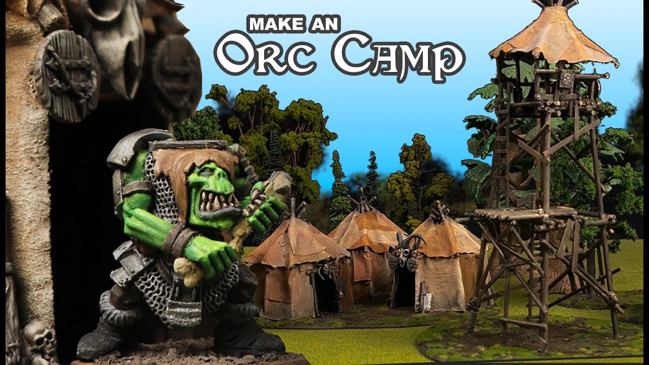 Making an Orc Camp and Watchtower from Household Junk!