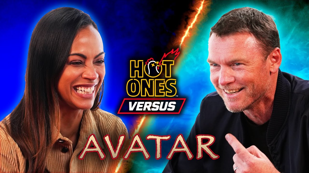 Avatar's Zoe Saldaña vs. Sam Worthington | Hot Ones Versus