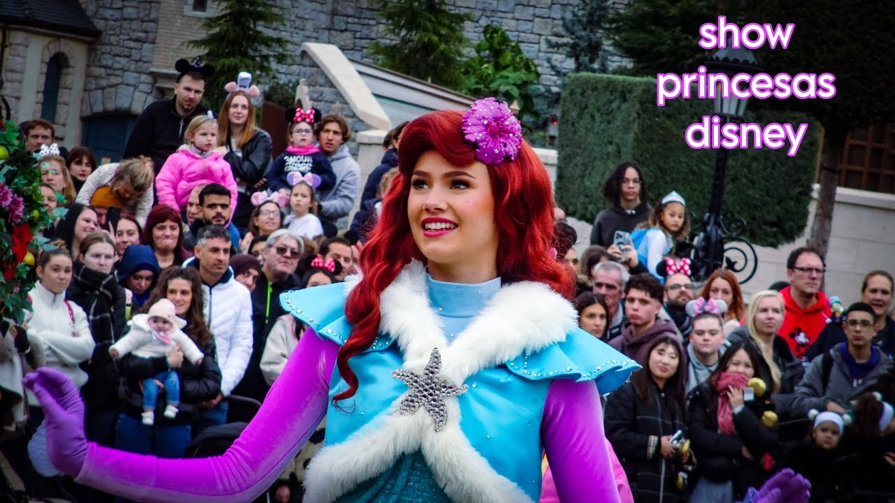 Show de las princesas Disneyland Paris navidad 2025