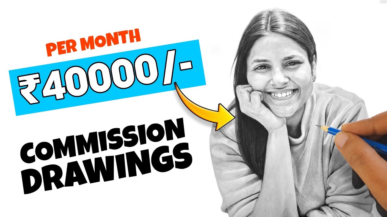 How to make money as an Artist - with COMMISSION DRAWINGS