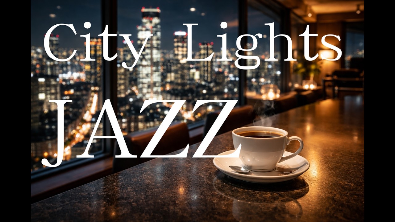 【piano jazz BGM】City Lights Jazz | Deep Focus Piano Jazz BGM for Study & Work in a Night Lounge