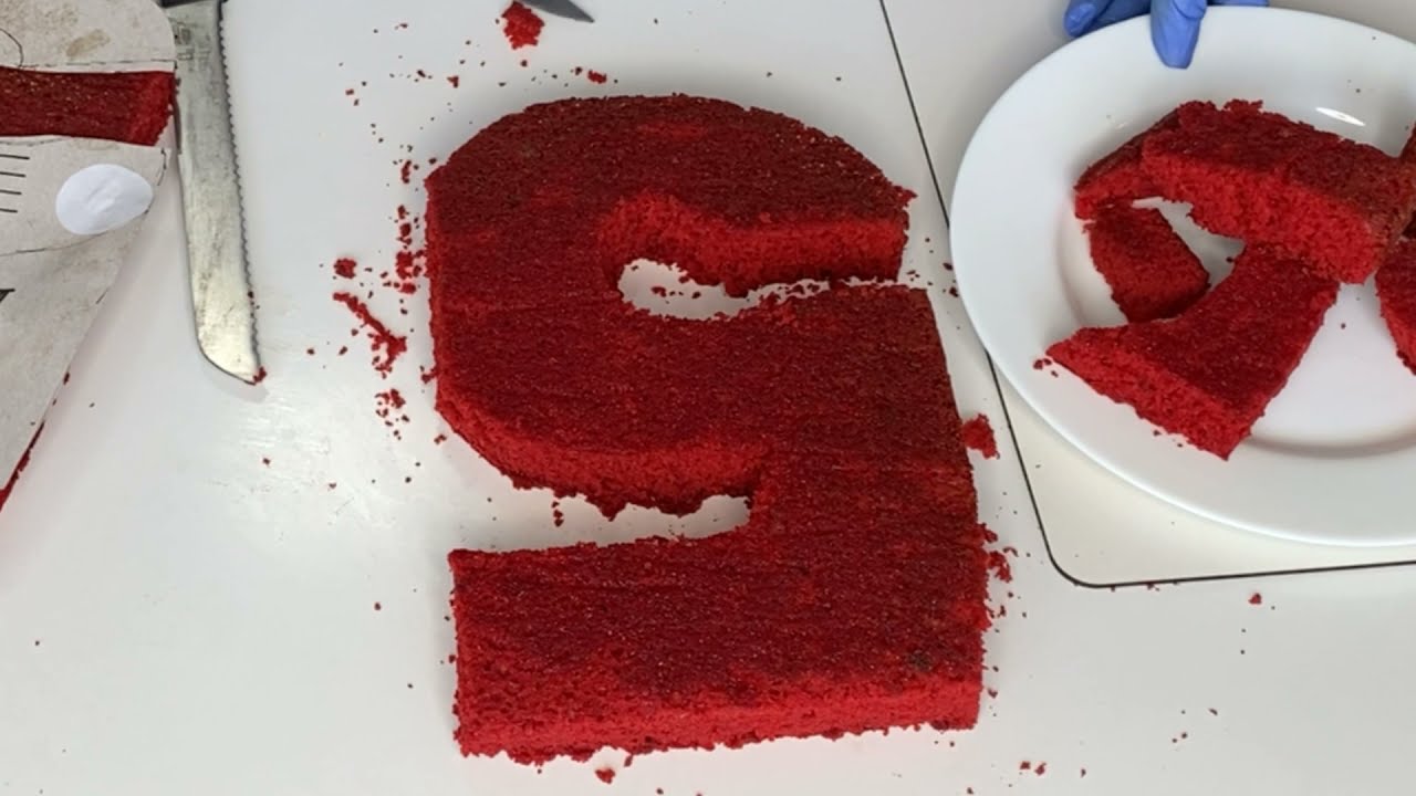 How to Make a Number 5 Cake,No molds /No Special Cake pan