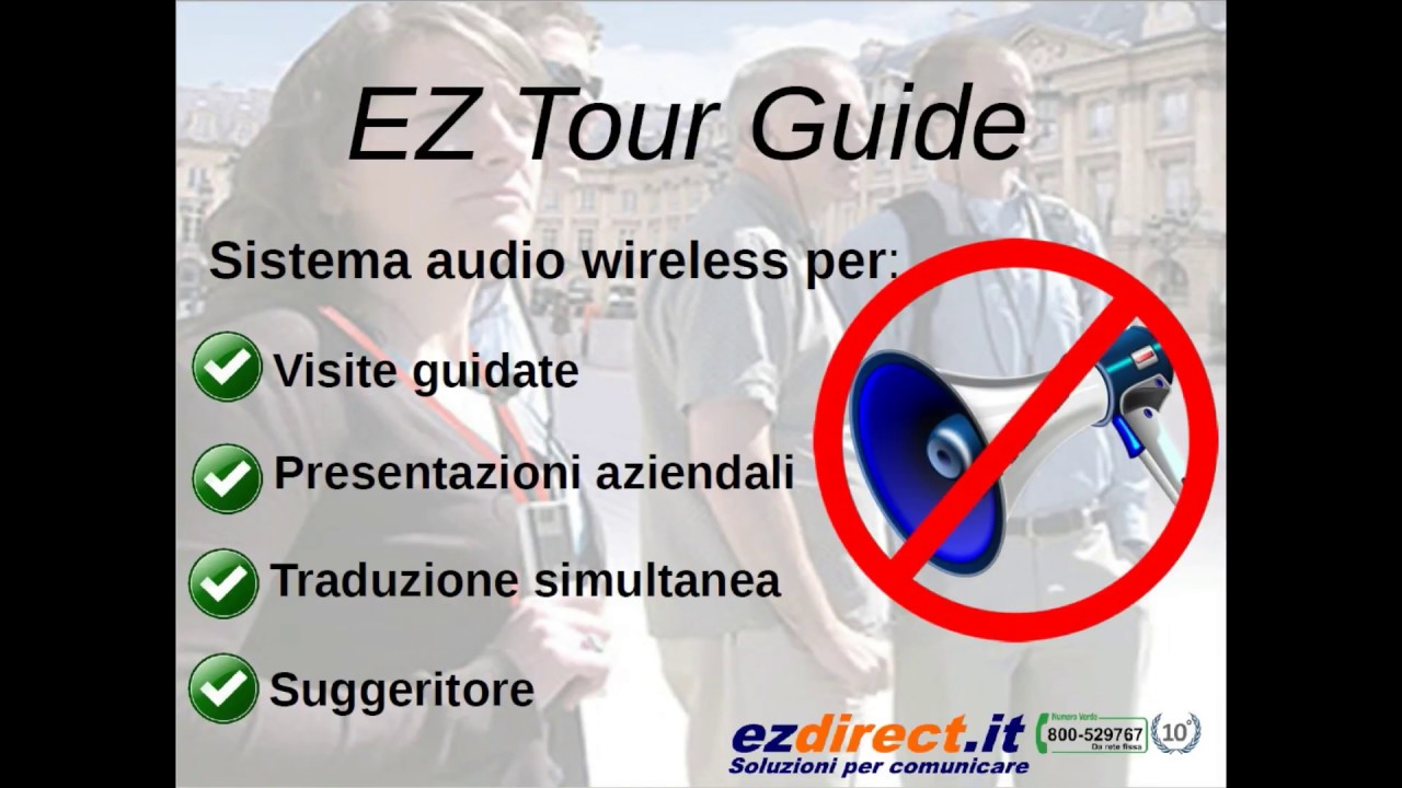 Sistema wireless per visite guidate e presentazioni EZ Tour Guide