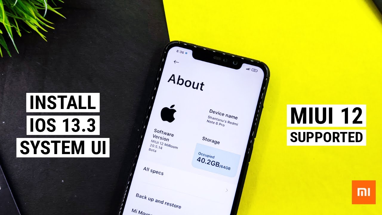 Установка системного интерфейса iOS 13 на MIUI 12/11 | Poco F1, Redmi Note 7S