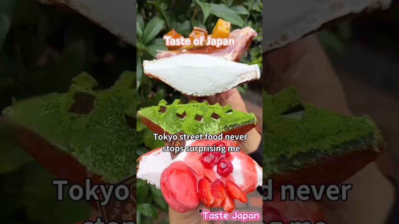 Japan sweet Only in Japan 🇯🇵 | Harajuku&rsquo;s Viral Fried Cream Sandwich for &yen;100?! #japan #japan food