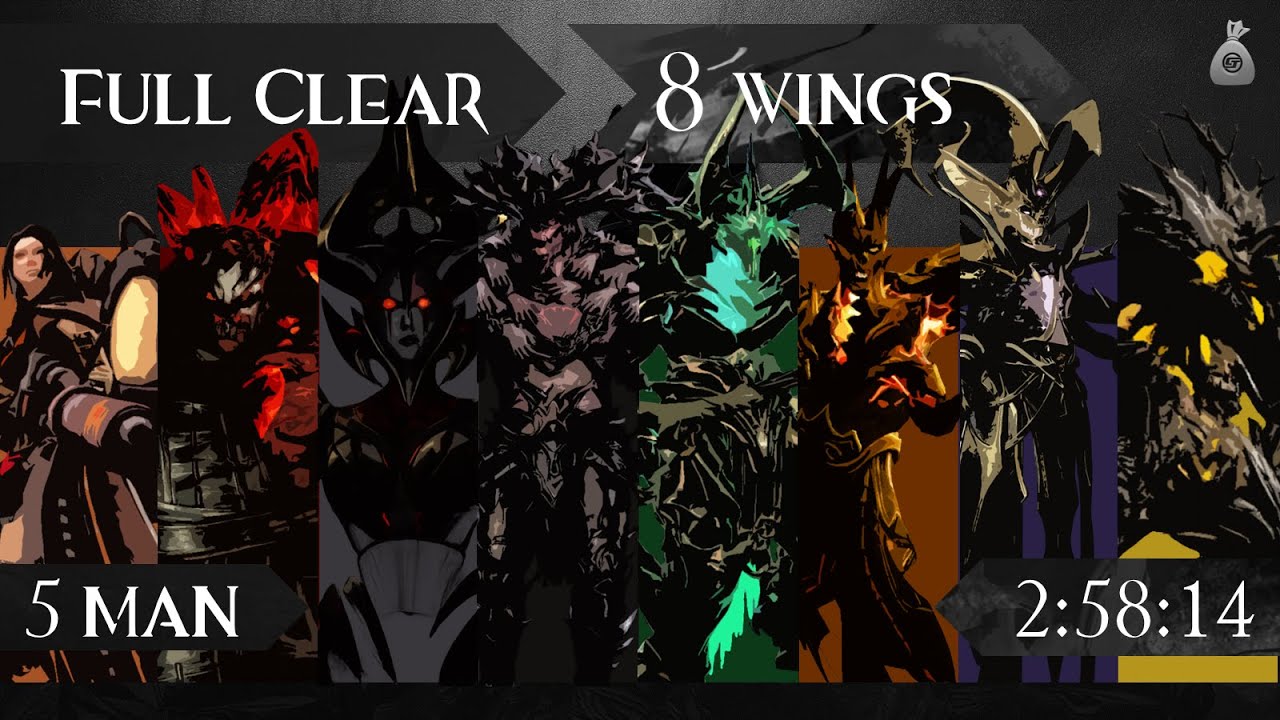 Full Clear ( Wing 1 ~ Wing 8 ) - 5 Men ( 2:58:14 )