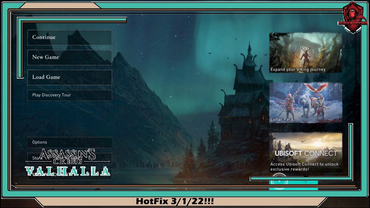 Assassin's Creed Valhalla- Hotfix 3/1/22