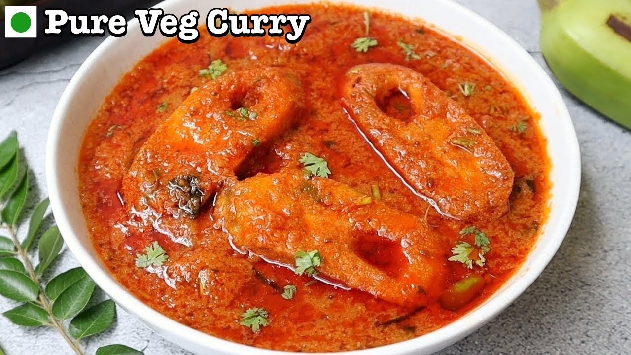 100% Pure Veg Curry 👉చేపల కూరలానే సూపర్ టేస్టీగా ఉంటుంది😋Banana Curry👌Veg Fish Curry In Telugu