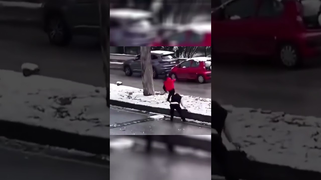Wholesome Snowball Fight with Bus Driver! ❄️🚌