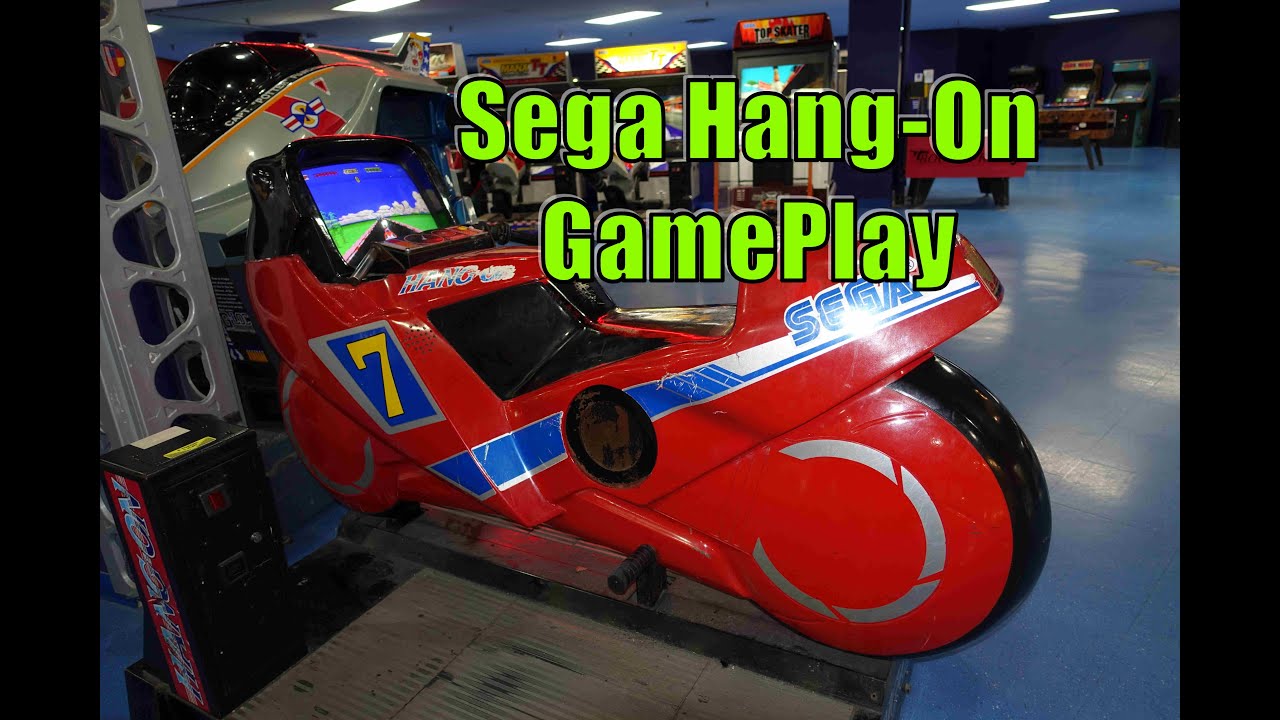 Watch Me Play Sega's 1985 Hang-On Bike View From the Screen at The Skylon Tower Ontario Canada