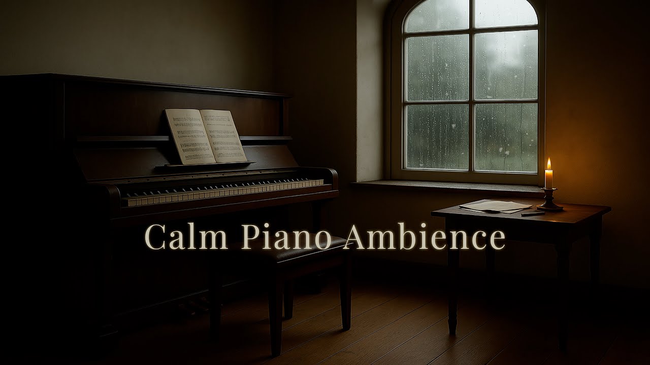 Calm Piano Ambience | Soft Piano Music with Rain for Study, Focus & Relaxation