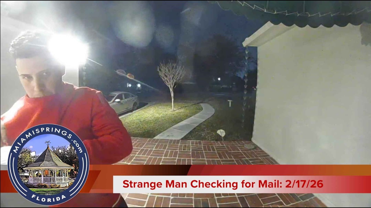 Strange Man Caught on Camera (again?) Checking for Mail