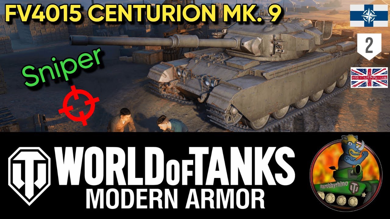 FV4015 Centurion MK. 9 II Support and Snipe! II World of Tanks Modern Armour II WoTC