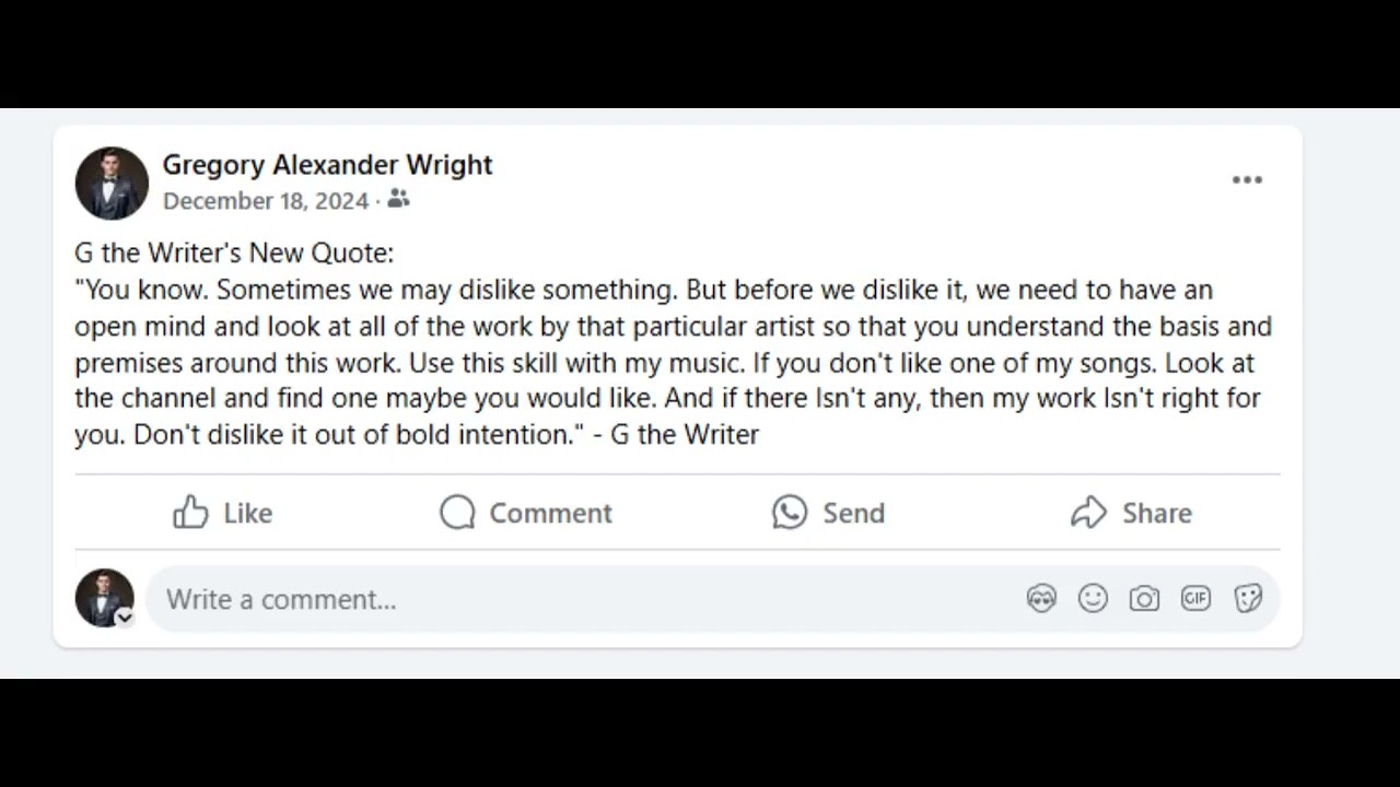 Gregory Wright- Status Quote #1 (Audio)
