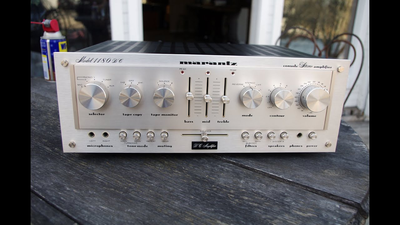 Marantz 1180DC Integrated Amplifier (Prior to repair)
