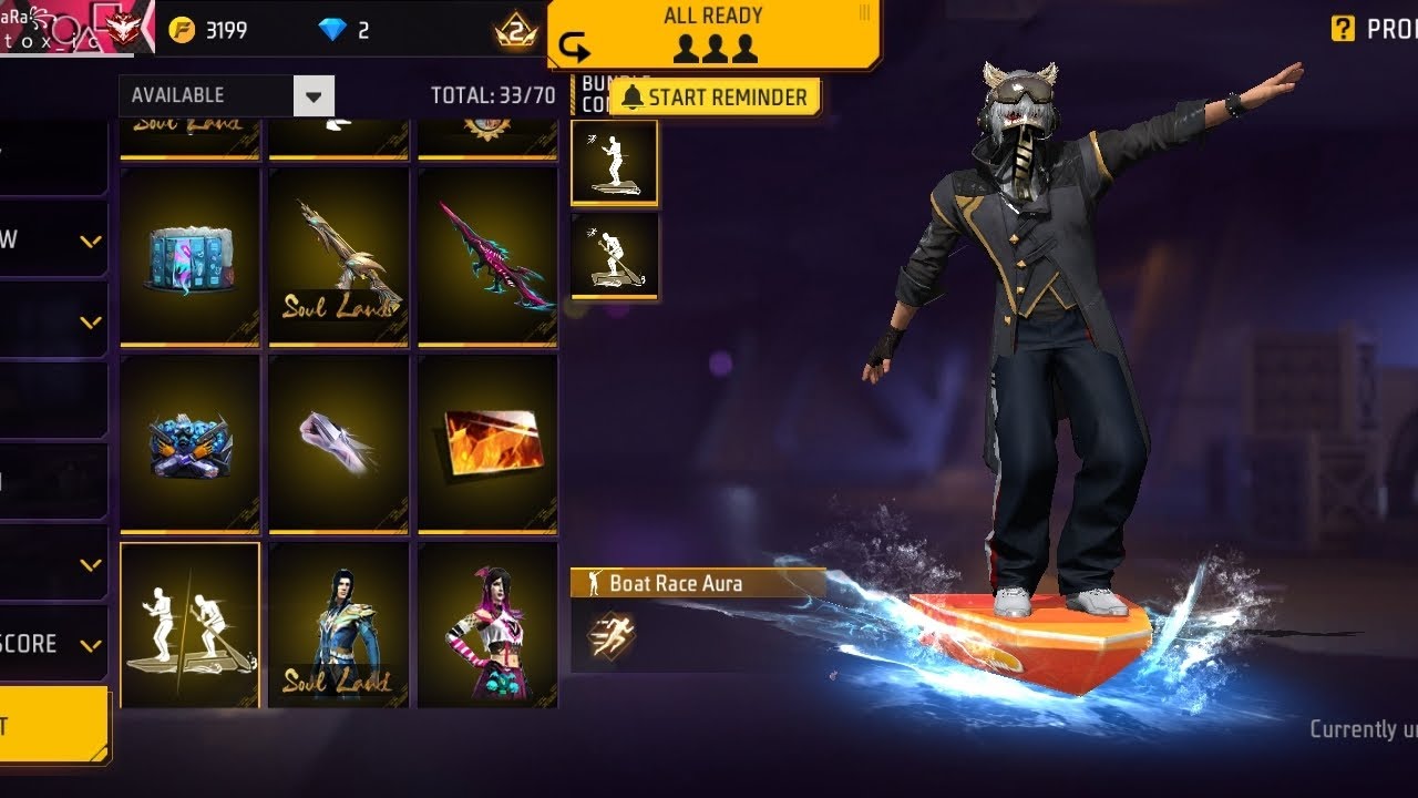 Soul land and next booyah pass emote tripple night uptades