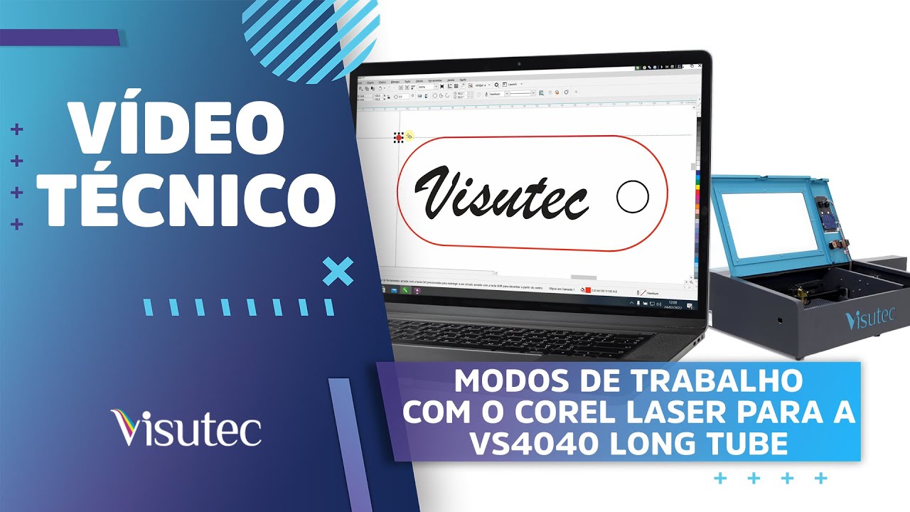 Entendendo o Corel Laser e Modos de Trabalho para a Router Laser VS4040 LONG TUBE