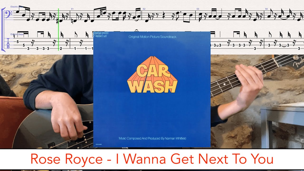 Rose Royce - I Wanna Get Next To You // bass playalong w/tabs (1976 - soul)