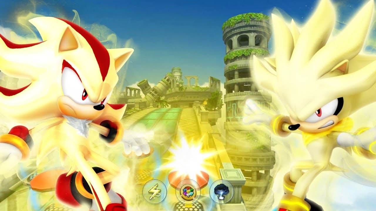 Super Silver Vs Super Shadow Boost Comparison Sonic Forces Speed Battle (HD Widescreen)