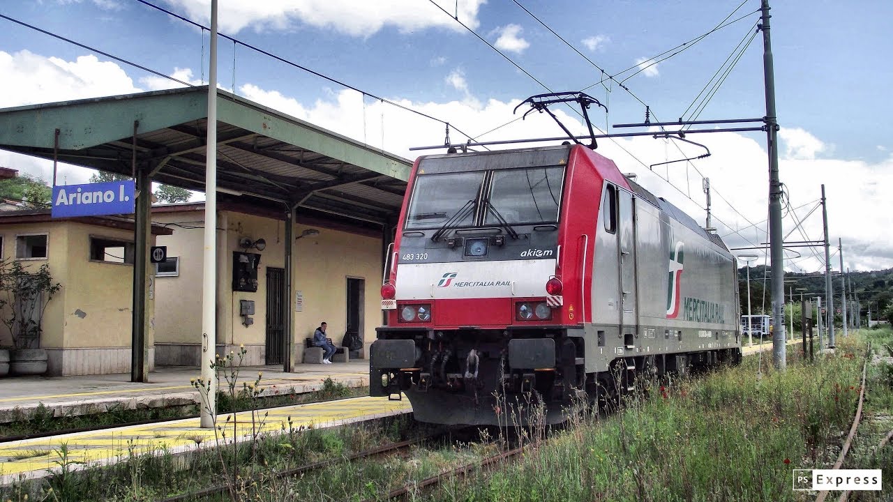 E483 MERCITALIA RAIL per la prima volta sulla linea Caserta-Foggia.Incrocio ad Ariano Irpino!