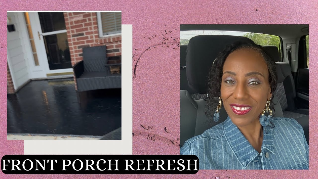 Let’s spruce up this front porch! ✨#refresh 