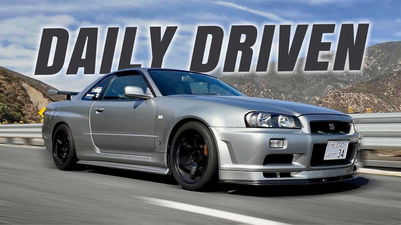 This Racing Driver Daily Drives His R34 GT-R in California!