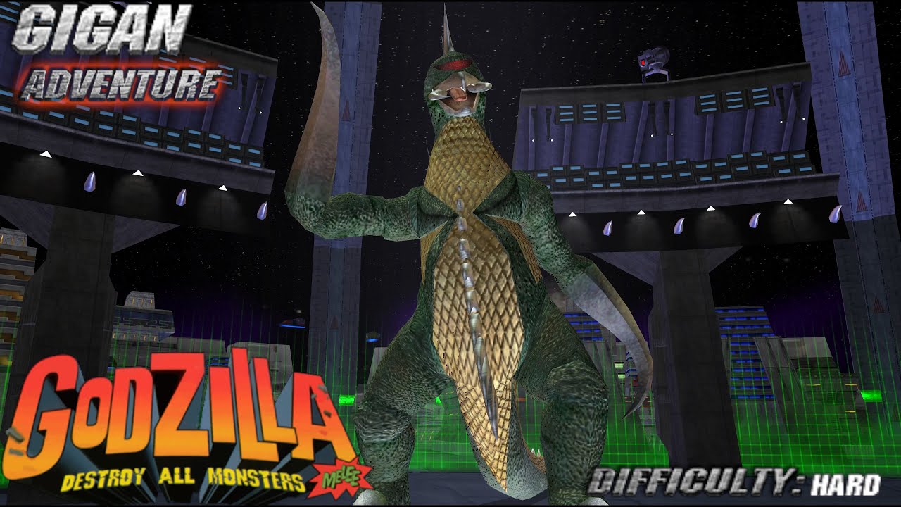 Godzilla Destroy All Monsters Melee: Gigan Adventure Mode (Hard) [GCN]