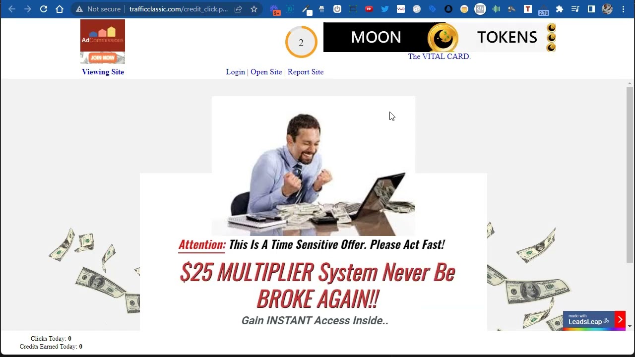 How do credit based safelists traffic exchanges and advertising sites work?