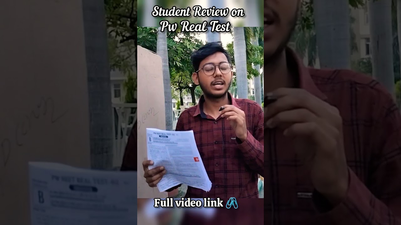 Pw real test series 2.O review by 👉🏻 Neet Aspirants #pwneet #pwrealtest #neet2025 #pwtest