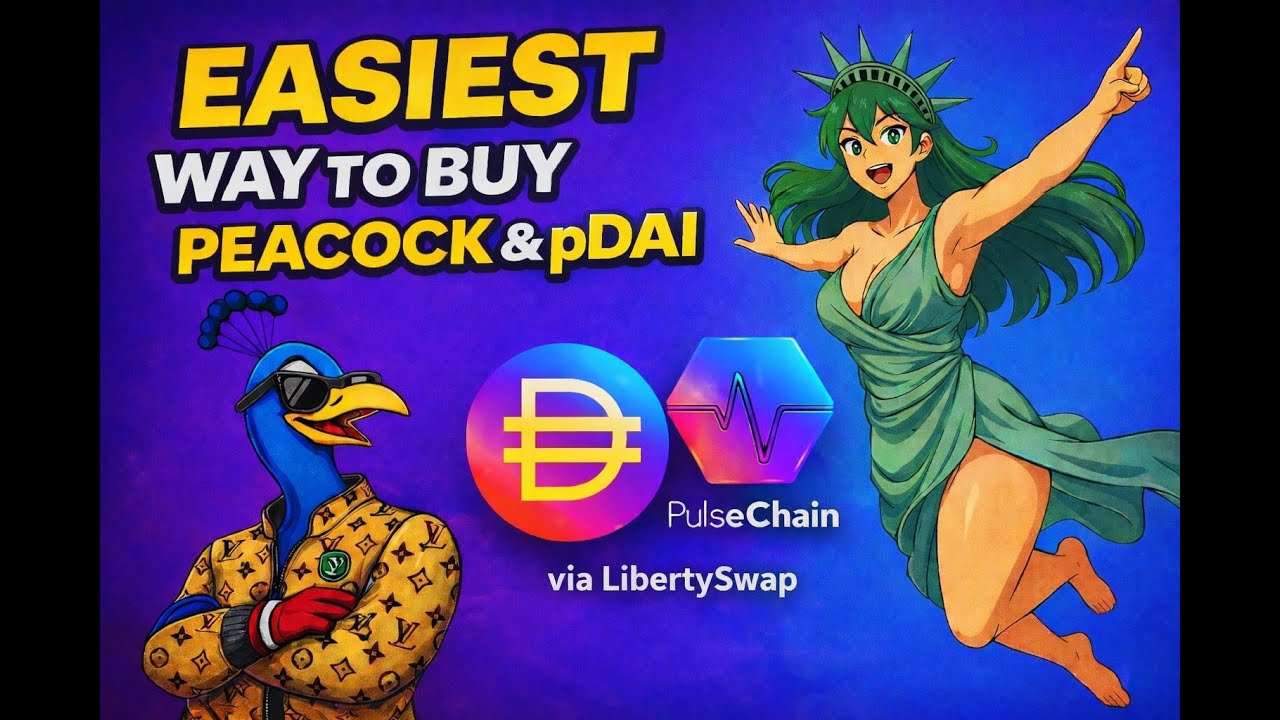 The EASIEST Way to Buy Peacock & pDAI on PulseChain (via LibertySwap)