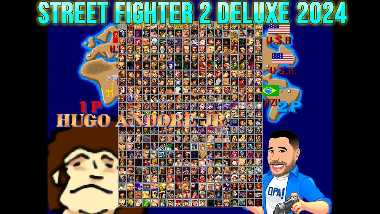 Street Fighter 2 Deluxe 2024 - Jogando com Hugo Andore Jr - Roda em PC fraco.