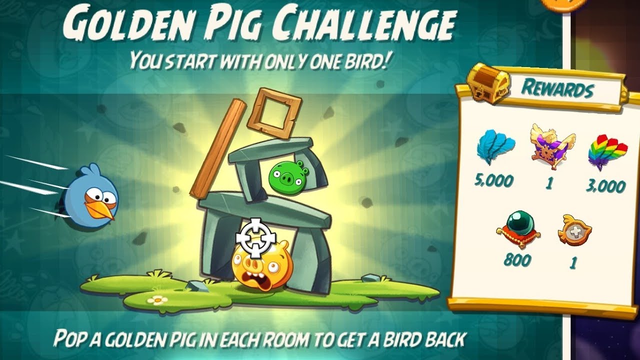 Angry birds 2 the golden pig challenge 15 nov 2025 with blues #ab2 the golden pig challenge today