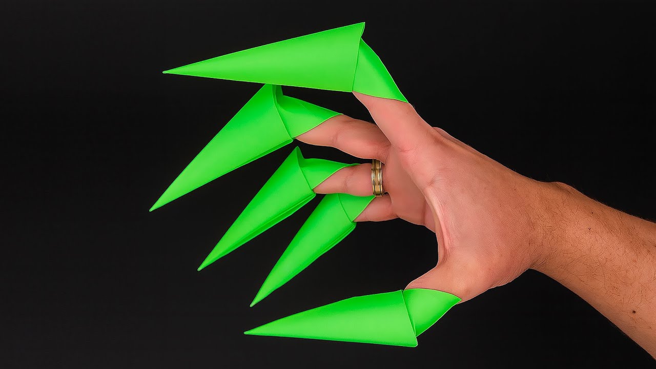 Scary Easy Paper Claws – Fun Halloween DIY
