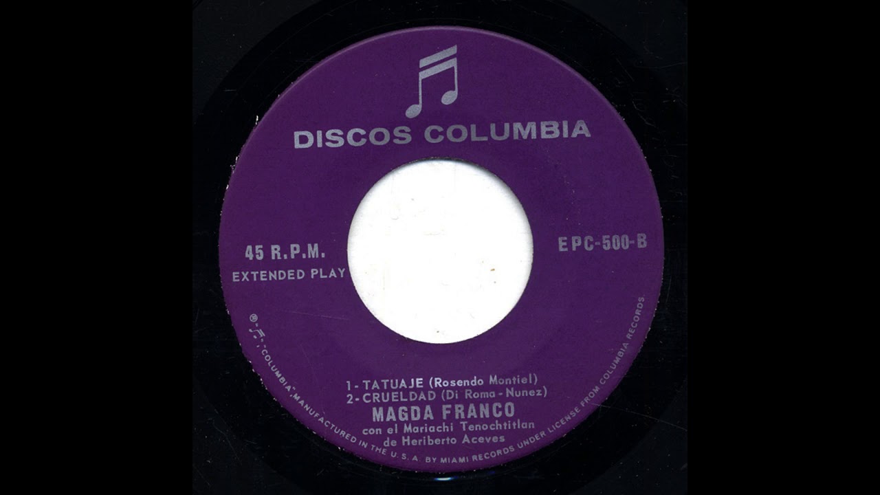 Magda Franco - Crueldad - Columbia epc-500-b-2
