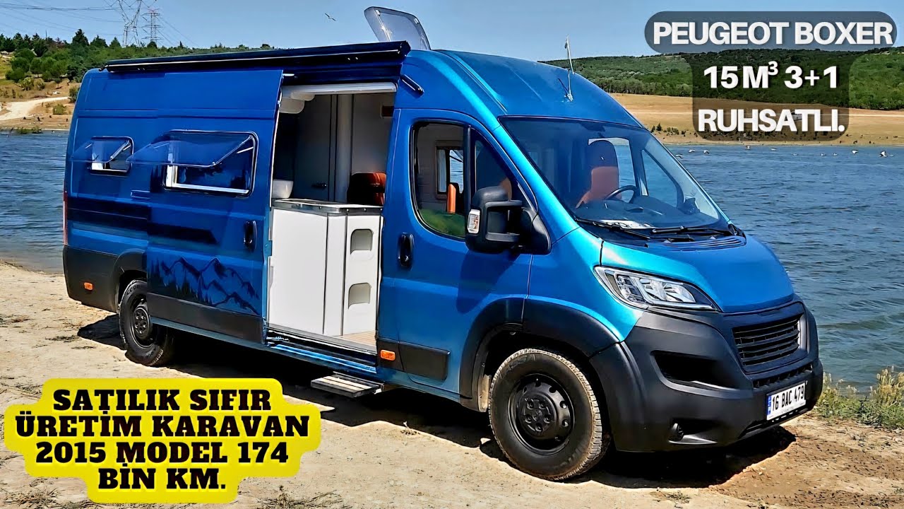 SATILIK SIFIR ÜRETİM KARAVAN 2015 MODEL 174 BİN KM. DE | Peugeot Boxer 15 m³ 3+1 RUHSATLI.
