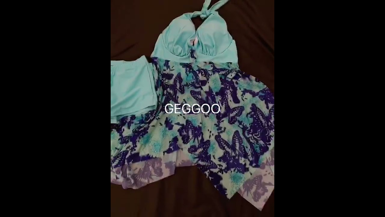 Plus Size Tankini Swimsuit With Skirt Women Push Up 5XL One Piece Swimwear Beach Bathing Suit