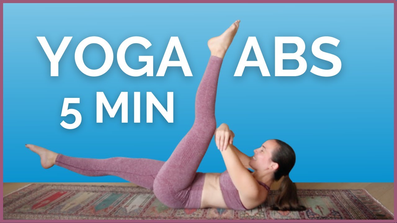 5 min Yoga for Abs - Build core strength and tone your tummy!