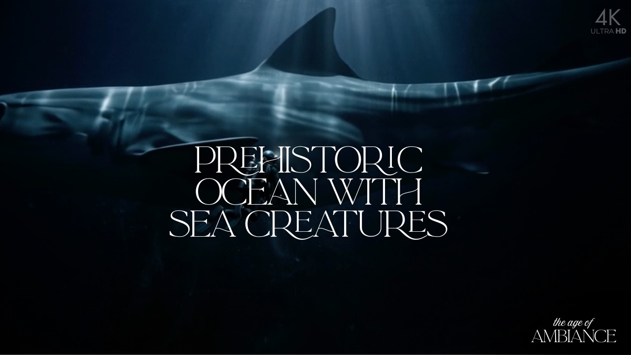 Prehistoric Ocean with Sea Creatures | Deep Underwater Ambiance for Study & Focus | 8 Hours