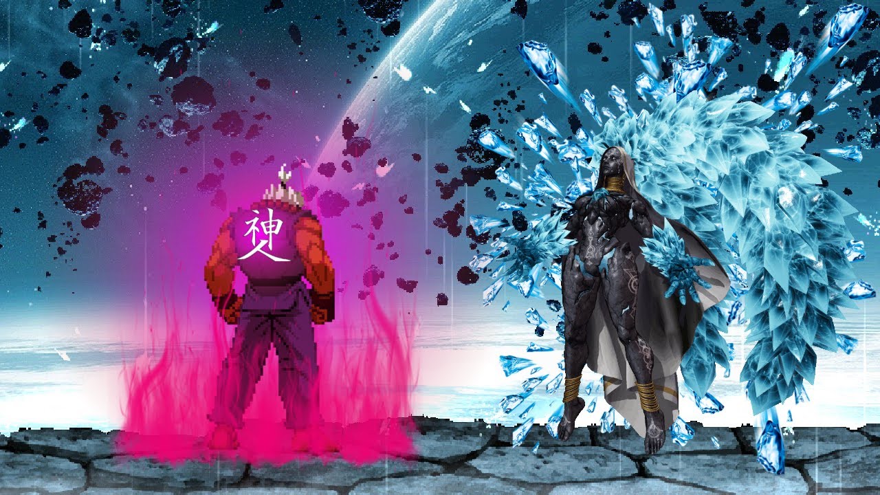 Shin Akuma Vs Otoma=Raga - Boss Battle - Super Street Fighter 2 Turbo X The King of Fighters XV