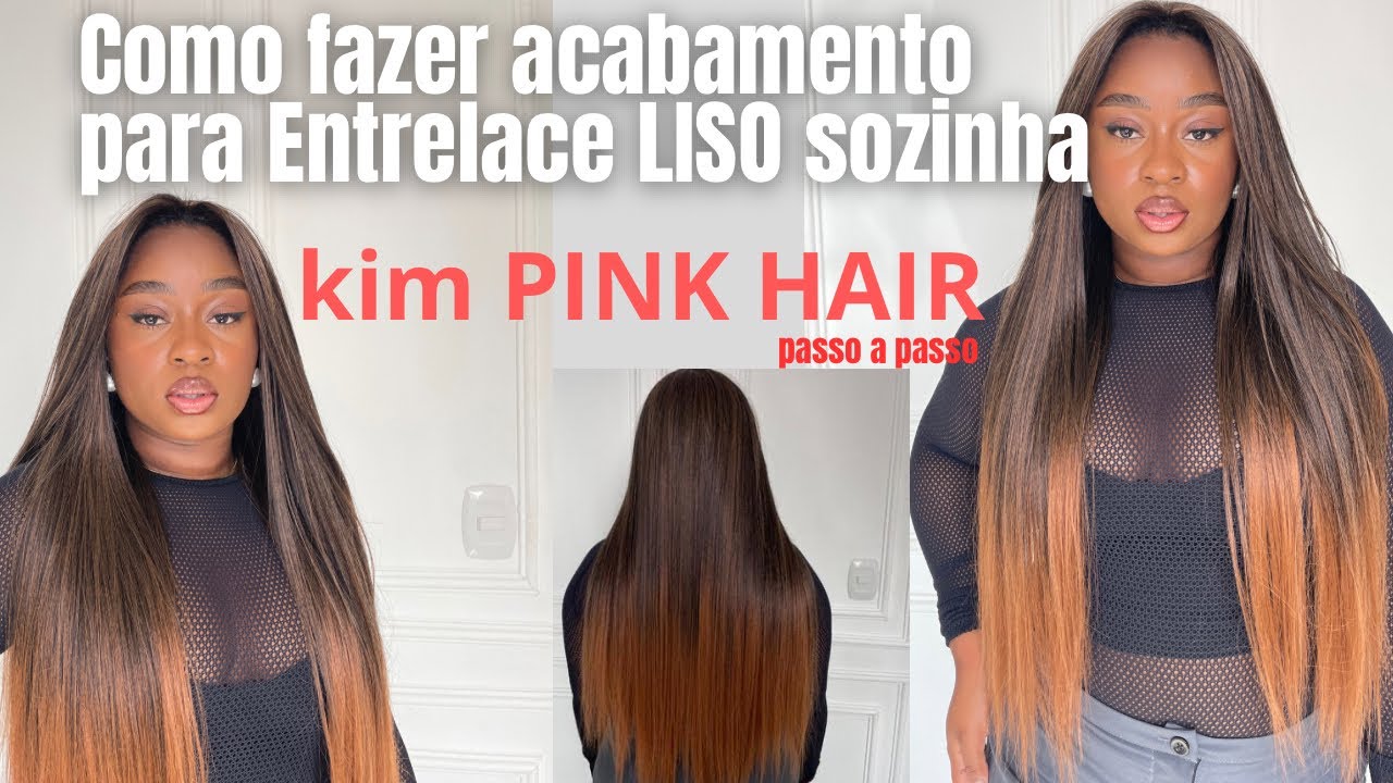COMO FAZER ENTRELACE SOZINHA/ COM ACABAMENTO PERFEITO!!! #entrelace #tutorial #cabeloliso