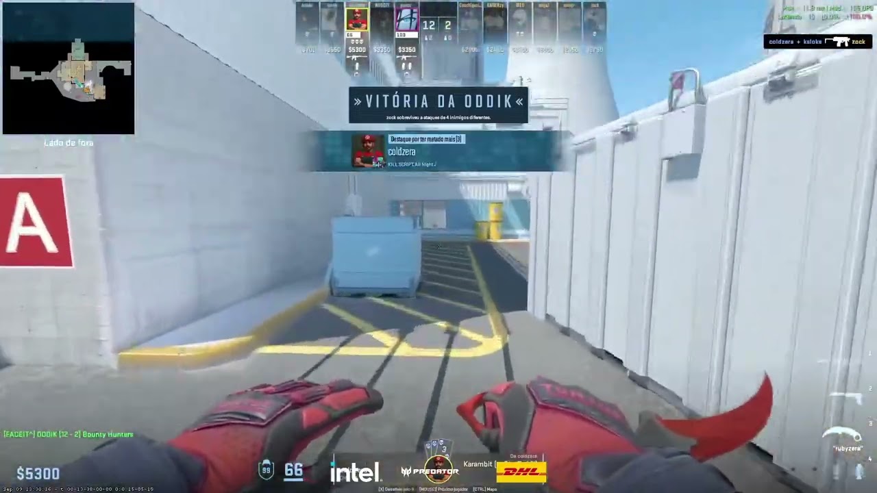 CS2 - ESL Challenger 50 - Coldzera 3k (Oddik vs Bounty Hunters) - @FredBacon @Marcattooficial
