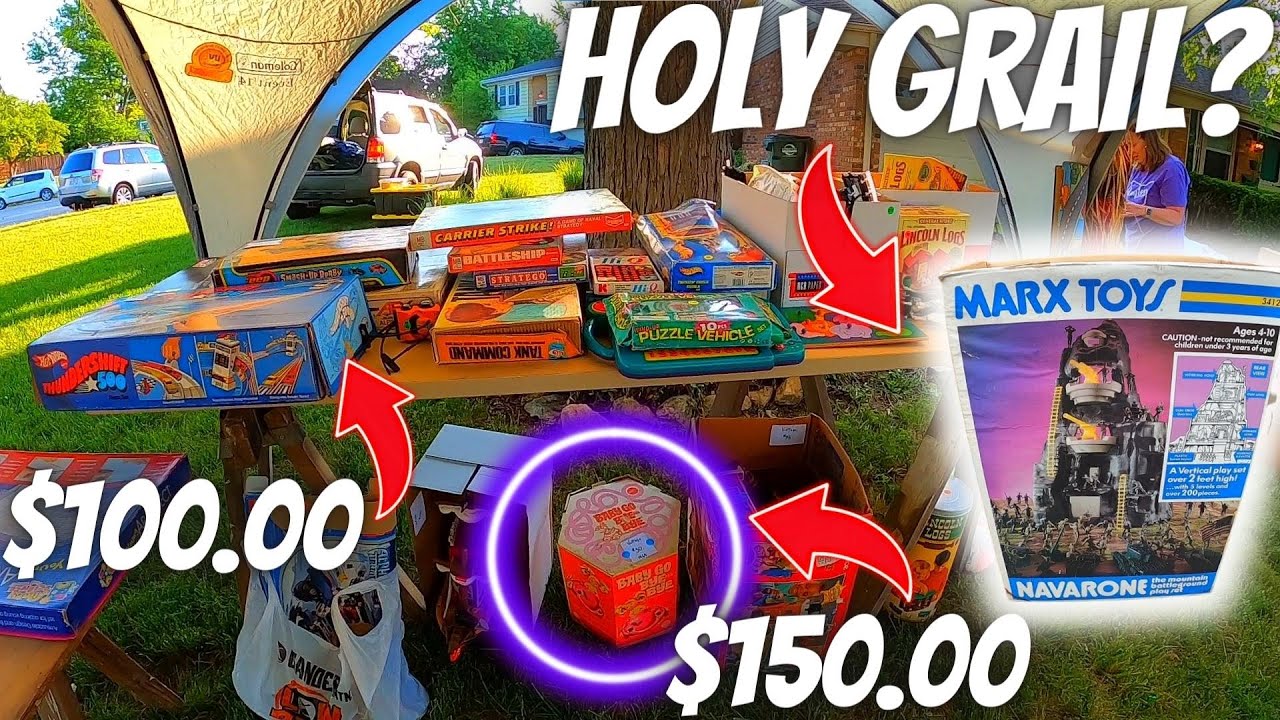 WOMAN SELLS 54 YEAR OLD TOY COLLECTION AT YARD SALE