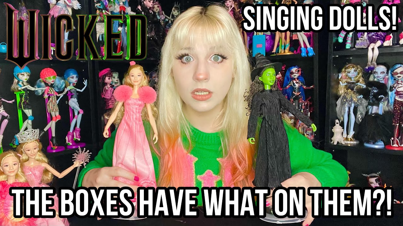 NEW WICKED SINGING GLINDA & ELPHABA DOLL REVIEW + ALL THE BOX DRAMA!