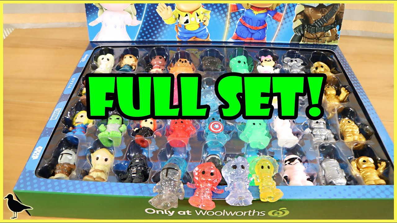 Woolworths Disney+ Ooshies Opening! Final! Disney Plus COMPLETE SET! | Birdew Reviews