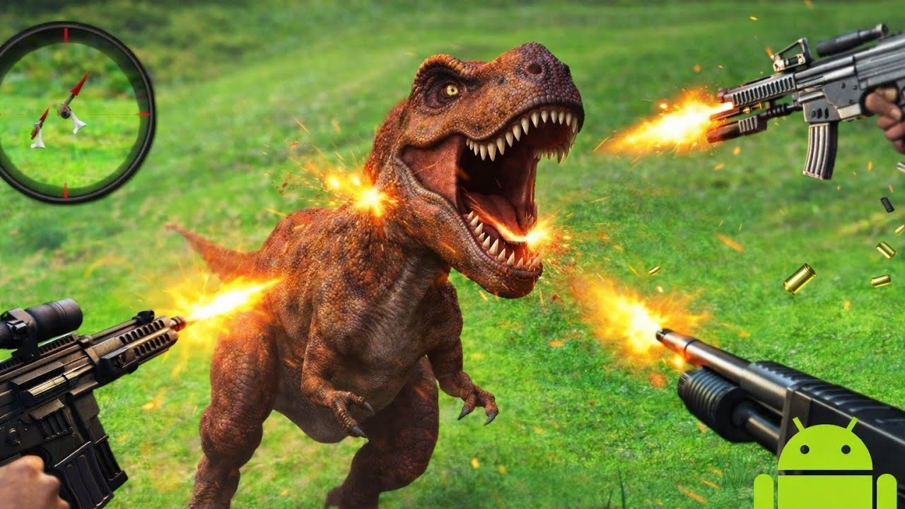 ♦️DINOSAUR HUNTING WITH DIFFERENT GUNS 😱 | DEADLIEST SHOOTING GAME | ANDROID GAMEPLAY