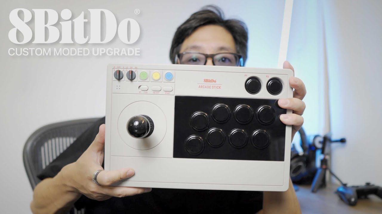 【アケコン改造】8bitdo Arcade Stick | 三和のレバーとボタンにカスタム スト6