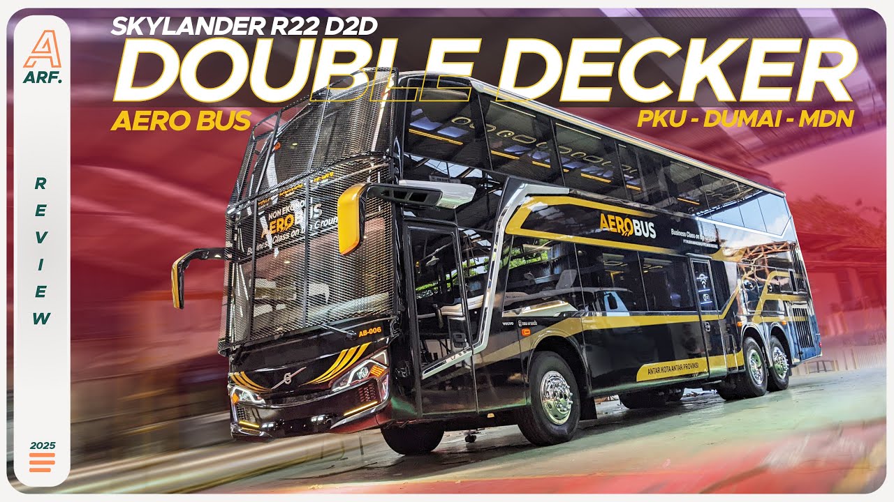 AEROBUS Rilis Bus Mewah Lagi 😍 Berbody SKYLANDER D2D Dari Karoseri New Armada