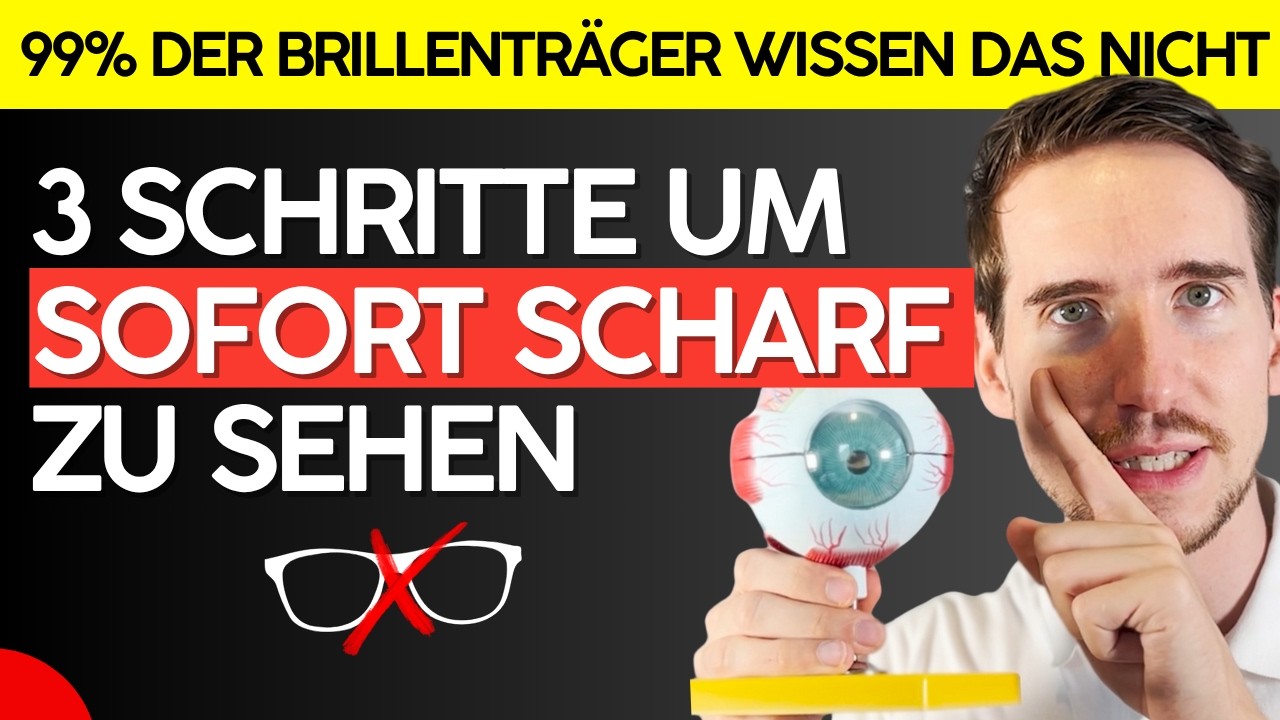 So einfach kannst Du ohne Brille wieder scharf sehen (zum SOFORT nachmachen) #augentraining