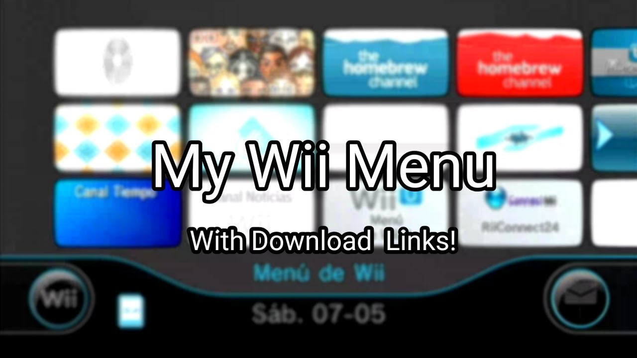 My Wii Menu. May 7 2022
